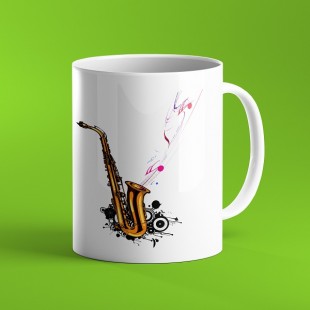 ماگ طرح ساکسفون