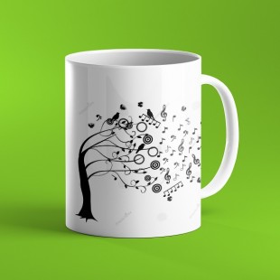ماگ طرح درخت موسیقی