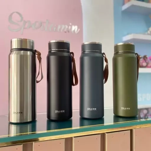 فلاسک مسافرتی یک لیتر داخل استیل