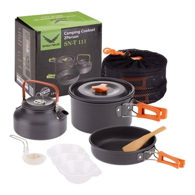 ست ظروف مسافرتی دو نفره برند اسنوهاک نارنجی