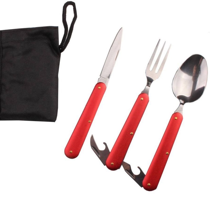 ست مسافرتی قاشق, چنگال و چاقو تاشو کمپینگ