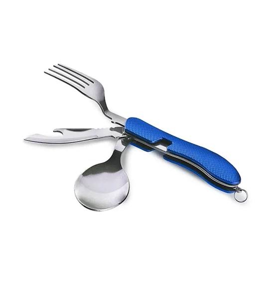 ست مسافرتی قاشق, چنگال و چاقو تاشو در رنگ بندی مختلف