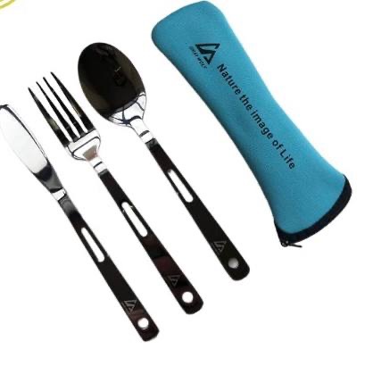 قاشق،چنگال،چاقو مسافرتی جنس استیل