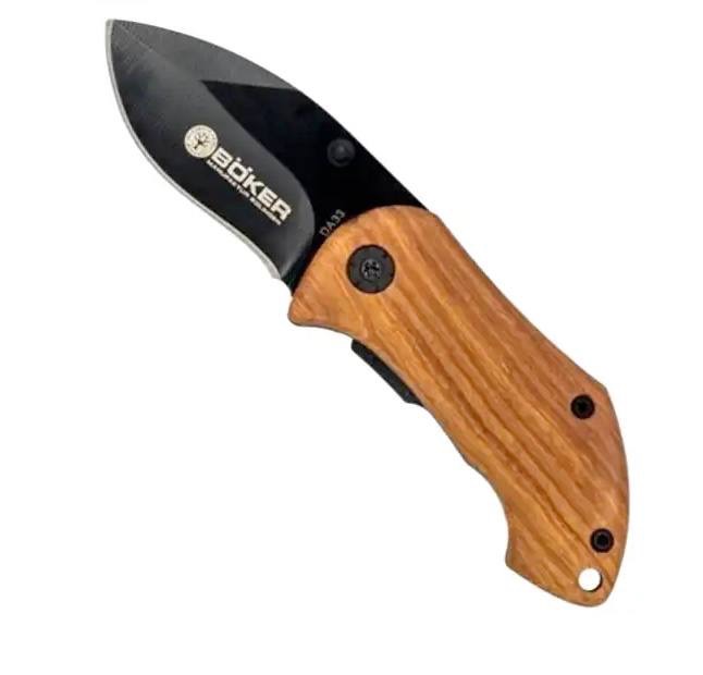 چاقو شکاری تاشو برند بوکر سایز کوچک تیغه ضد زنگ