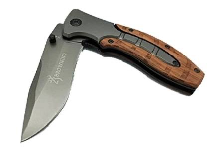 چاقو شکاری تاشو برند برونینگ سایز متوسط تیغه زد زنگ