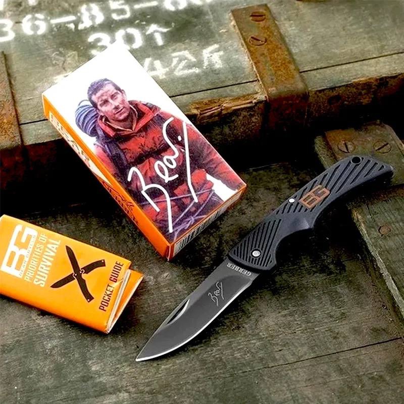 چاقو شکاری تاشو برند گربر سایز کوچک تیغه ضد زنگ