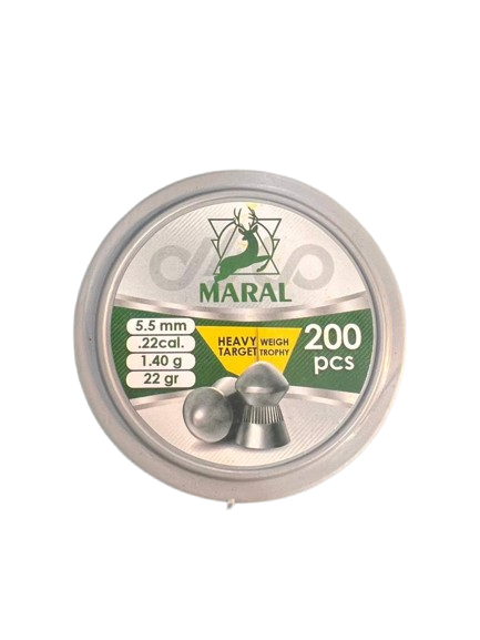 ساچمه تفنگ بادی کالیبر 5.5  برند مارال صادراتی گرین 22