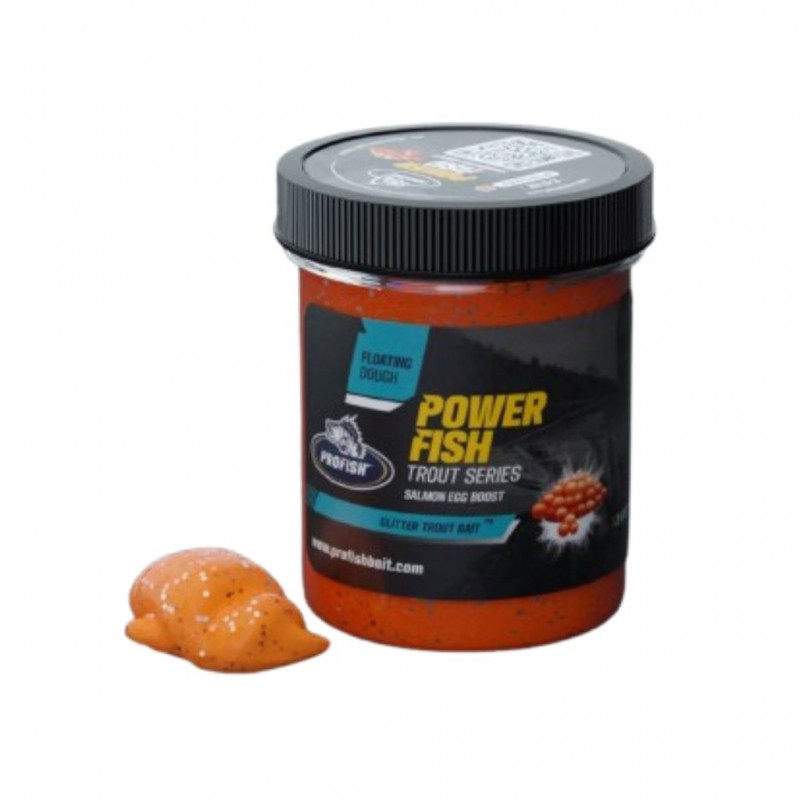 طعمه خمیری ماهیگیری برند پاور فیش طعم تخم سالامون