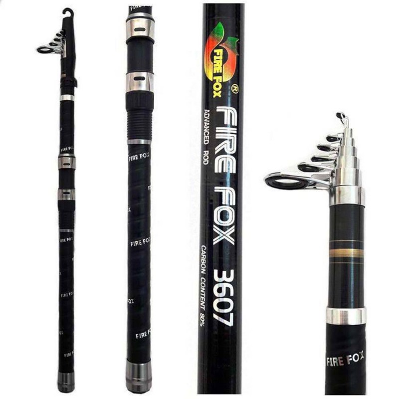 چوب ماهیگیری فایر فاکس متراژ 3/60 کربن 80٪