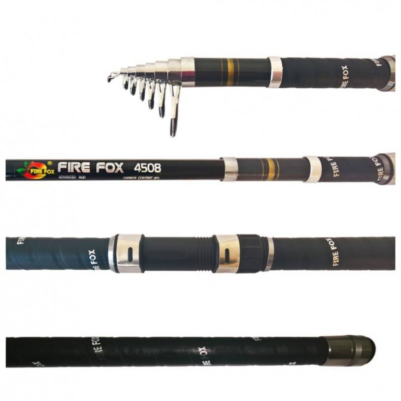 چوب ماهیگیری فایر فاکس متراژ 4/50 کربن 80٪