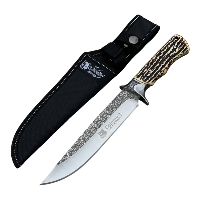 کارد شکاری کلمبیا دسته طرح شاخ گوزن