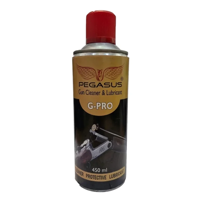 اسپری پاک‌کننده، روان‌کار و محافظ سلاح پگاسوس (PEGASUS) مدل G-PRO حجم ۴۵۰ میلی‌لیتر