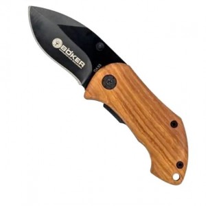 چاقو شکاری تاشو برند بوکر سایز کوچک تیغه ضد زنگ