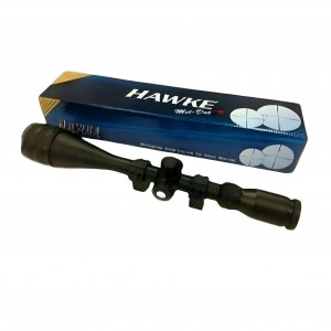 دوربین روی تفنگ بادی وpcp برند هاوک زوم ۵۰*۲۴-۶ بعلاوه حک شده