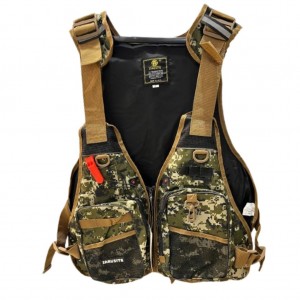 جلیقه ماهیگیری |  جلیقه نجات طرح چریکی سبز