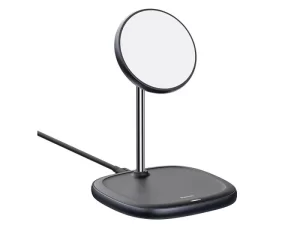 استند شارژر وایرلس بیسوس Baseus Swan Magnetic Desktop Bracket Wireless Charger