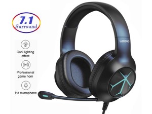 هدفون گیمینگ سیمی یواس‌بی لنوو Lenovo G60B Gaming Headset Wired USB