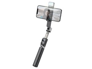 مونوپاد سه پایه دار دارای ریموت کنترل و چراغ هوکو hoco Tabletop holder K16 for live broadcast