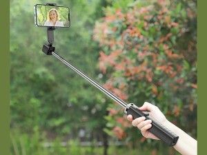 مونوپاد سه پایه‌دار و دارای ریموت‌کنترل هوکو hoco Tabletop holder K18 Wave for live broadcast