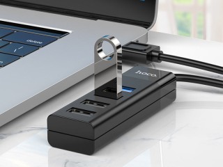 هاب یو اس بی 4 پورت هوکو Hoco USB hub 4-in-1 HB25 USB to USB3.0+USB2.0*3