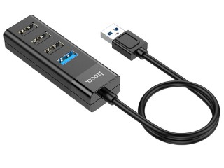 هاب یو اس بی 4 پورت هوکو Hoco USB hub 4-in-1 HB25 USB to USB3.0+USB2.0*3