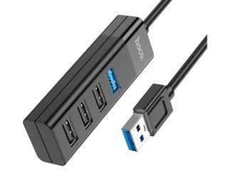 هاب یو اس بی 4 پورت هوکو Hoco USB hub 4-in-1 HB25 USB to USB3.0+USB2.0*3