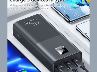 پاوربانک شارژ سریع 65 وات 30000 یوسامز USAMS-AT 30000mAh Powerbank mit Kabel US-CD185