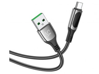 کابل شارژر سریع یو اس‎ بی به تایپ‎ سی هوکو Hoco S51 5A Extreme Fast charging data cable for Type-C