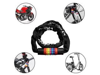 قفل رمزدار دوچرخه رنگین کمانی شیائومی Xiaomi Youpin Lydsto Rainbow Lock Digital Chain Rope Bicycle