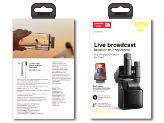 میکروفون تایپ‌سی جویروم Joyroom Live broadcast lavalier microphone JR-LM2 Pro