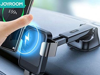 شارژر وایرلس و پایه نگهدارنده مغناطیسی جویروم Joyroom Wireless charging gravity car holder(dashboard) 15W JR-ZS220