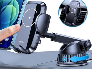 شارژر وایرلس و پایه نگهدارنده موبایل داخل خودرو جویروم Joyroom Wireless car charger holder (dashboard version) JR-ZS241