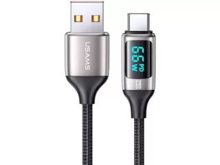 کابل شارژ ۱۰۰ وات تایپ‌ سی 1.2 متری یوسامز USAMS Typ-C 100W Fast Charging Cable US-SJ544 6A