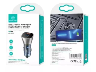 شارژر فندکی فست شارژ 72 وات یوسامز usams car charger Type-C / USB-C CC155