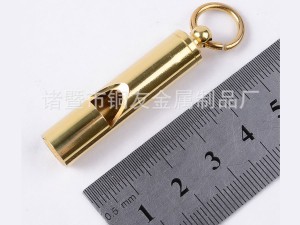 جاکلیدی برنجی طرح سوت Retro Brass Whistle Handmade Pure Brass