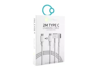 کابل شارژ مغناطیسی مک بوک تایپ سی 100 وات دو متری کوتتسی Coteetci MacBook MagSafe &quot;L&quot; style charging data cable 16001-M1