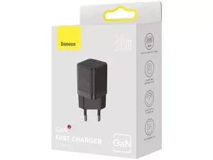 شارژر دیواری فست 30 وات بیسوس Baseus GAN3 1C 30W CCGN010101 EU Wall Charger