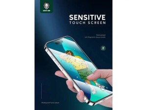 گلس آیفون 14 پلاس گرین Green iphone 14 Plus 3D Silicone Glass GN3DSHD14M