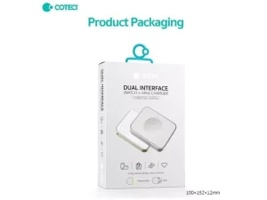 شارژر بی سیم اپل واچ و ایرپاد پرو 2 کوتسی Coteeci Dual Interface Apple Watch and Airpods Wireless Charger 26005