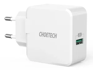 شارژر دیواری فست یو اس بی 22.5 وات چویتک CHOETECH Q5001 5A Fast Charger 22.5W USB A