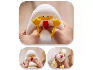 چراغ خواب رومیزی فانتزی سیلیکونی شارژی Silicone LED Duck Night Light Holiday Creative Bedroom XR-MM-L2206