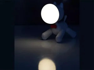 چراغ خواب رومیزی فانتزی قابل شارژ اتاق کودک Waggy Puppy Night Light USB Rechargeable Table Lamp