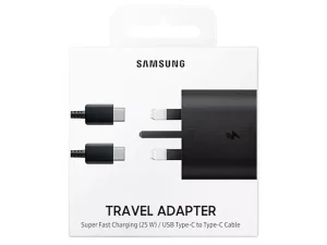 شارژر اصلی تایپ سی سامسونگ 45 واتی با کابل دو سر تایپ سی یک متری Samsung Super Fast Charger 45W EP-TA845