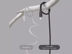 کابل سوپر فست شارژ تایپ سی به تایپ سی 100 وات 90 سانتی‌متری انکر Anker PowerLine III Flow USB-C to USB-C Cable A8552H11