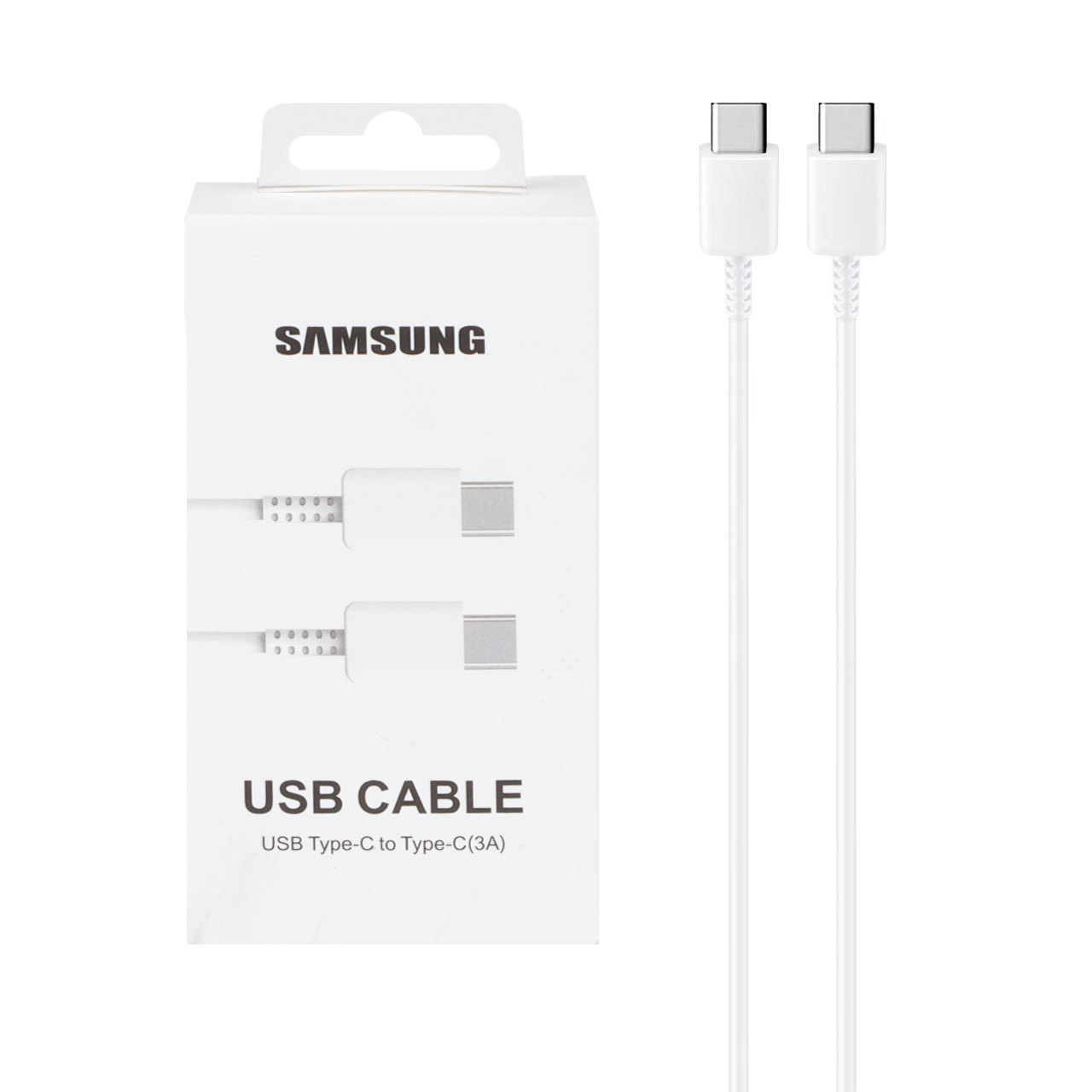 کابل شارژ SAMSUNG Type-C to Type-C مدل A55 ORG - سفید - DST (گارانتی شش ماهه)