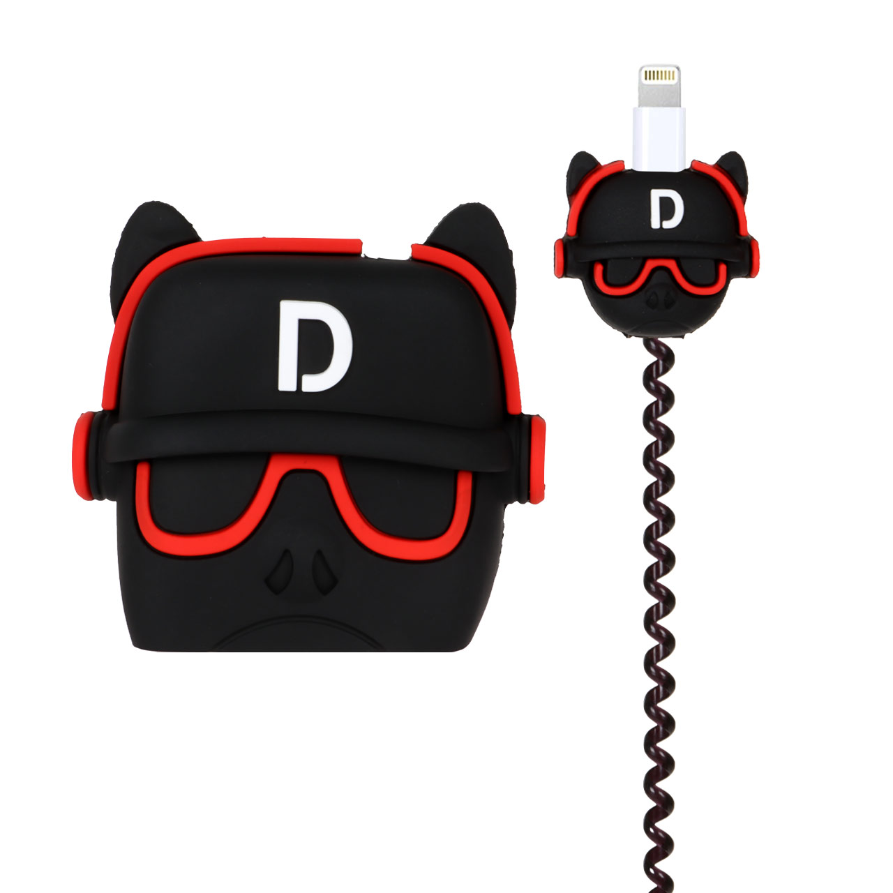 ست سیلیکونی عروسکی محافظ کابل و شارژر شیائومی 120 وات - طرح 52