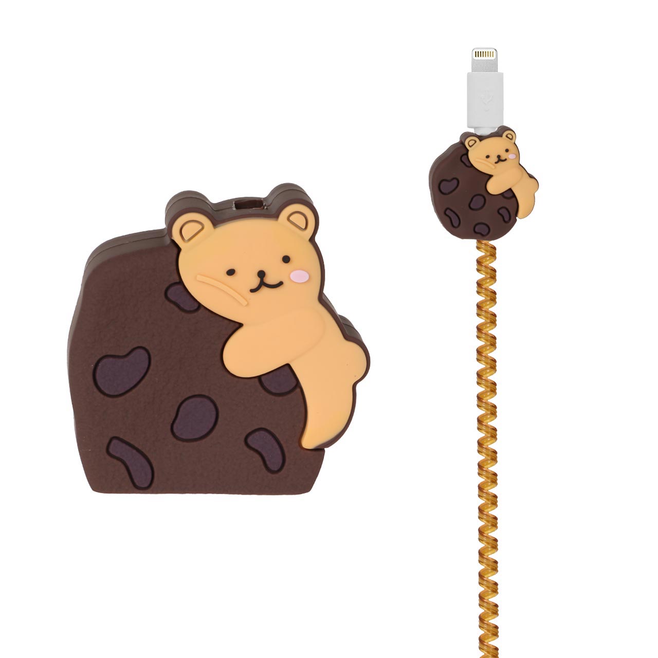 ست سیلیکونی عروسکی محافظ کابل و شارژر شیائومی 67 وات - طرح 34