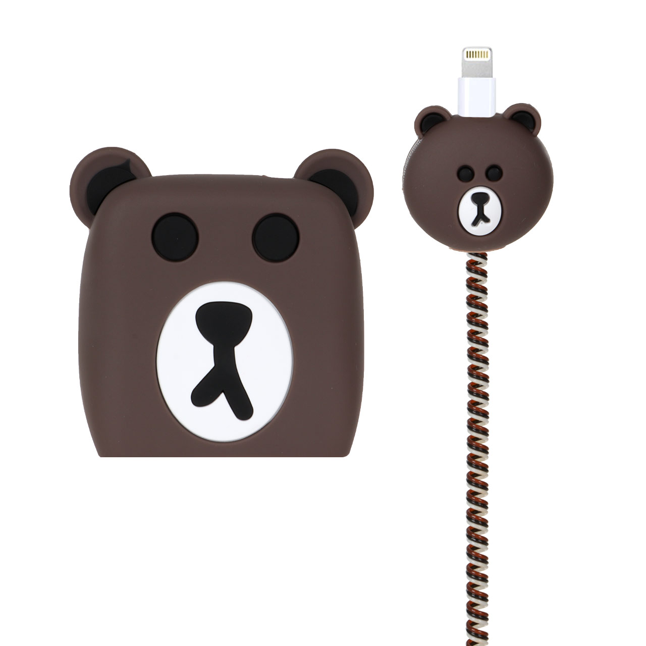 ست سیلیکونی عروسکی محافظ کابل و شارژر شیائومی 67 وات - طرح 25