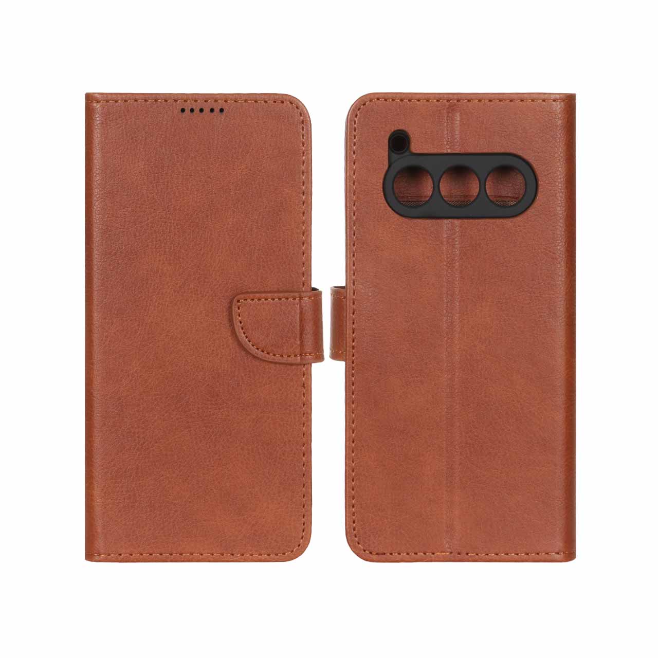 کیف چرمی موبایل مگنتی محافظ لنزدار daria bond 2 lite - قهوه ای روشن