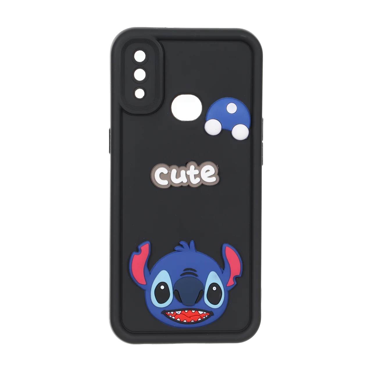 قاب Solid Case عروسک برجسته محافظ لنزدار Samsung Galaxy A10s - مشکی
